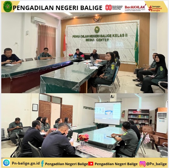 Pengadilan Negeri Balige mengikuti kegiatan sosialisasi yang diselenggarakan secara daring Sehubungan dengan Surat Edaran Sekretaris Mahkamah Agung Nomor 8 Tahun 2025 Tentang Petunjuk Teknis Pengangkatan Pegawai Pemerintah dengan Perjanjian Kerja (PPPK) T